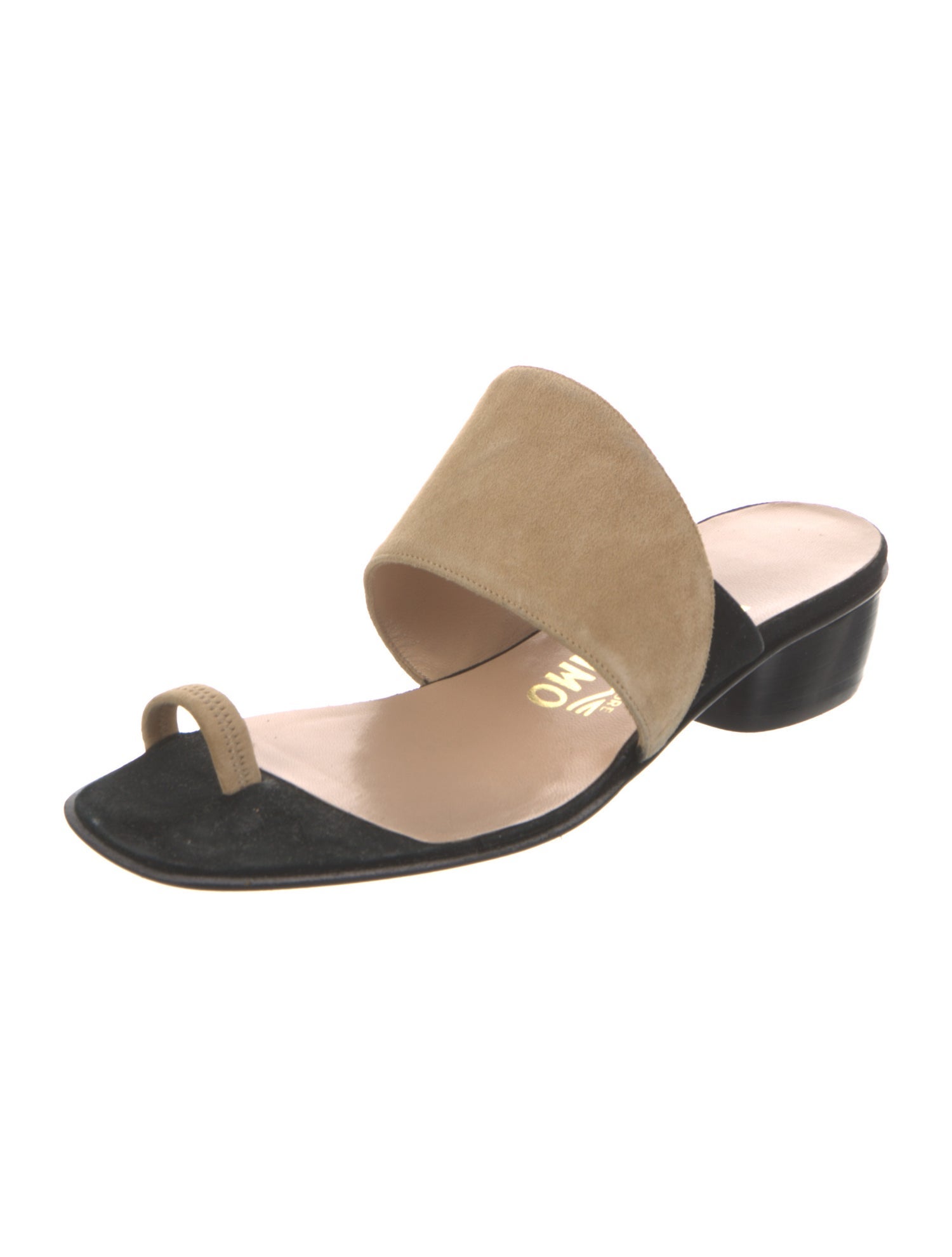 Salvatore Ferragamo Suede Slides