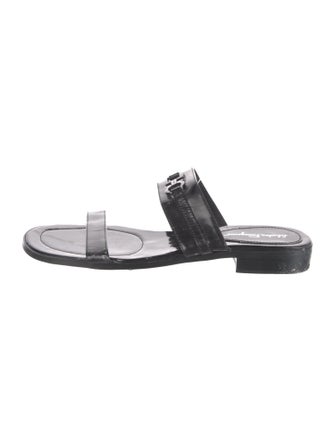 Salvatore Ferragamo Patent Leather Slides