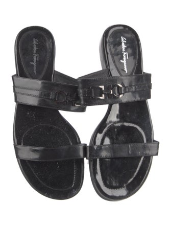 Salvatore Ferragamo Patent Leather Slides