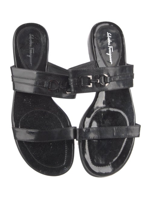 Salvatore Ferragamo Patent Leather Slides