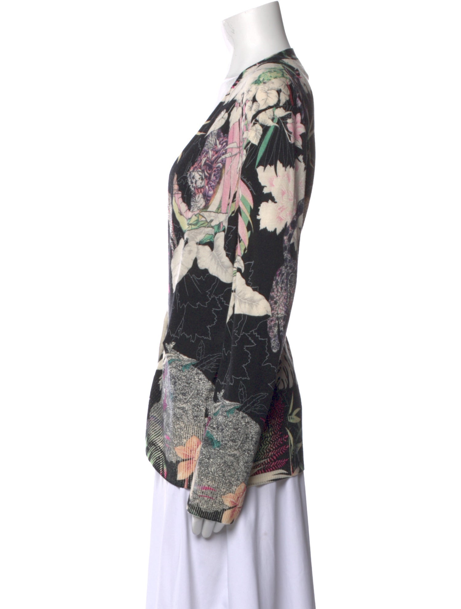 Salvatore Ferragamo Wool Printed Sweater