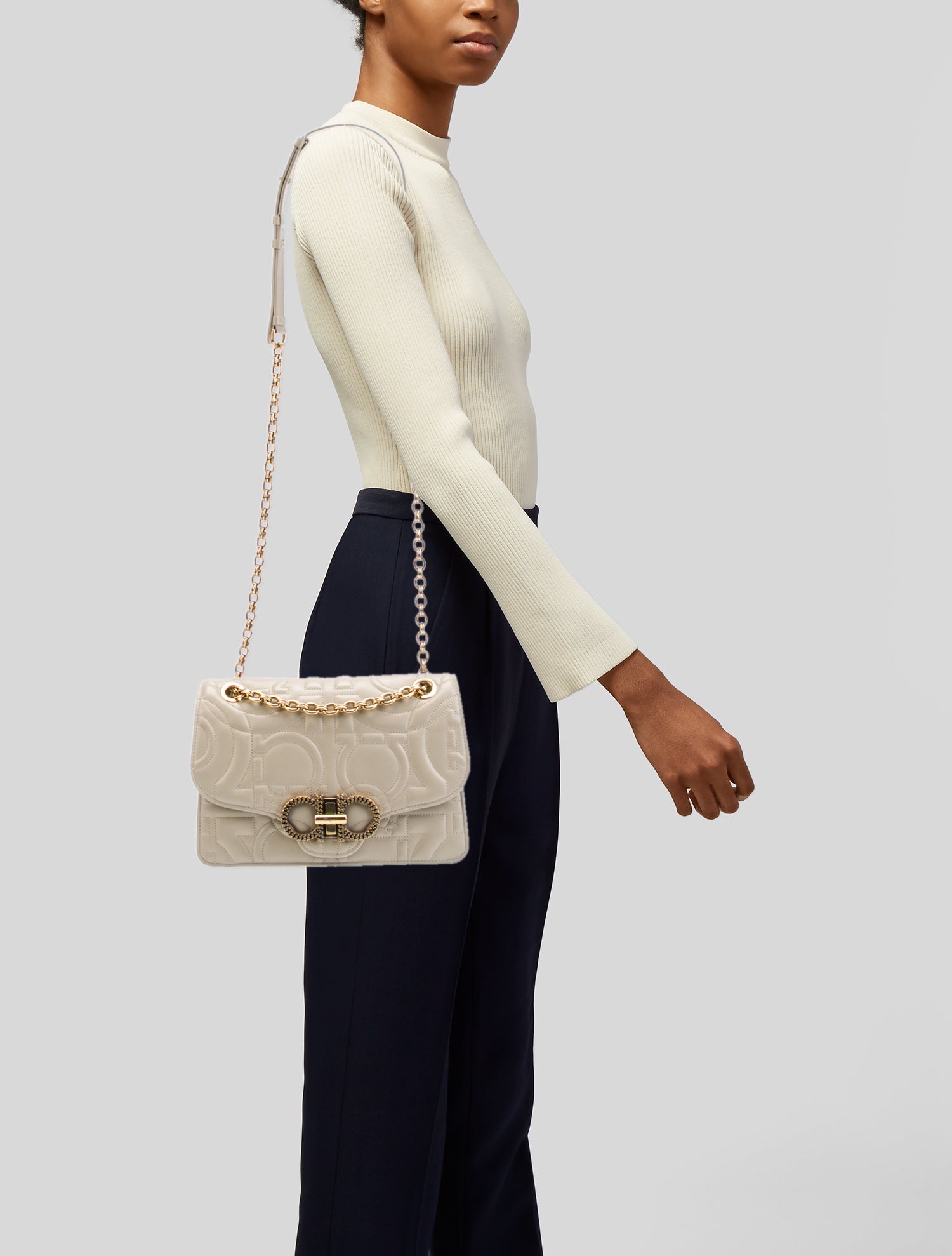 Salvatore Ferragamo Quilted Shoulder Bag