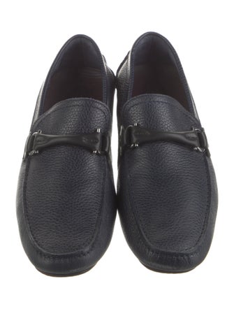 Salvatore Ferragamo Gancini Logo Leather Drivers