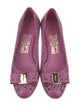 Salvatore Ferragamo Vara Bow Accent Leather Pumps