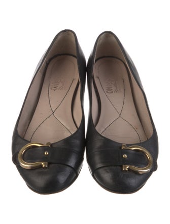 Salvatore Ferragamo Leather Ballet Flats