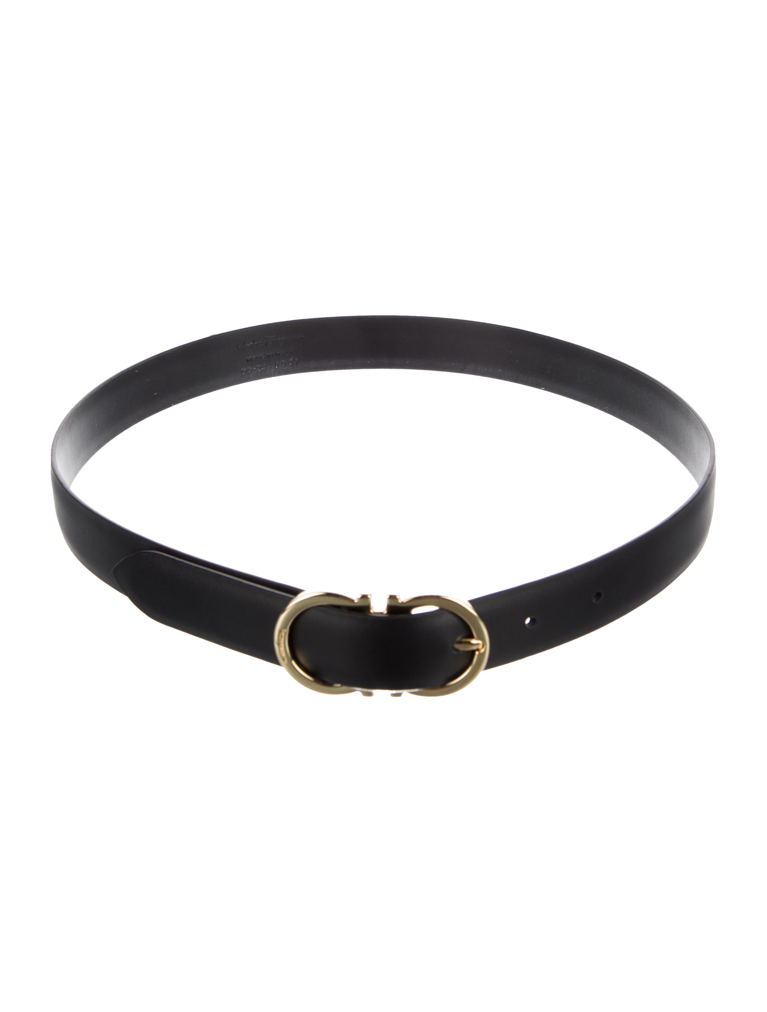 Salvatore Ferragamo Skinny Leather Waist Belt