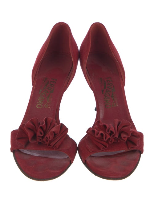 Salvatore Ferragamo Vara Bow Accent Satin Sandals