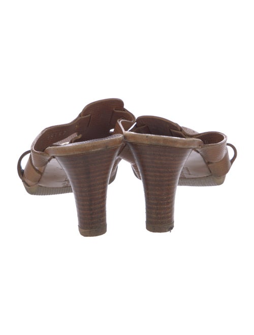 Salvatore Ferragamo Leather Slides