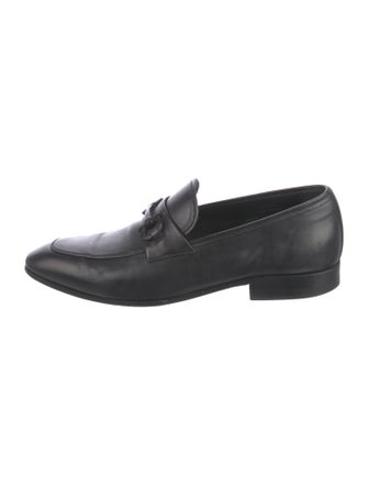 Salvatore Ferragamo Horsebit Accent Leather Dress Loafers