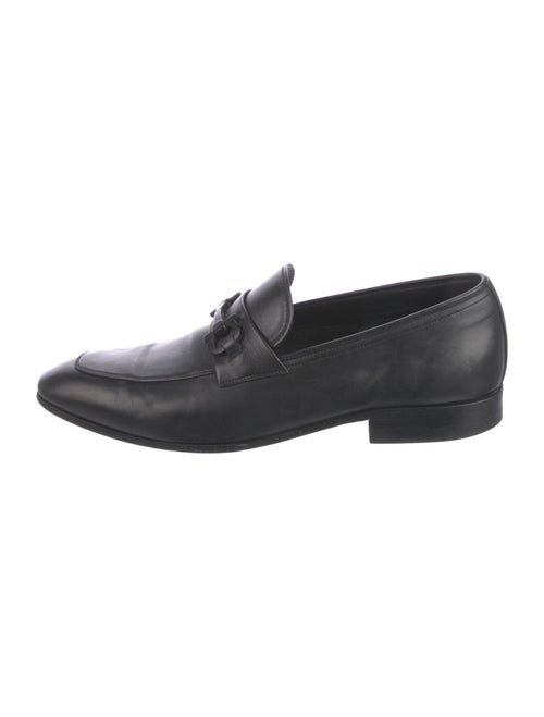 Salvatore Ferragamo Horsebit Accent Leather Dress Loafers