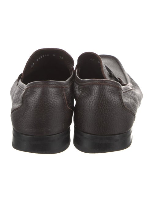 Salvatore Ferragamo Gancini Logo Leather Loafers