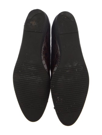 Salvatore Ferragamo Vara Bow Accent Leather Ballet Flats