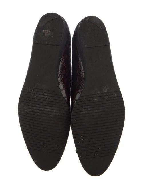 Salvatore Ferragamo Vara Bow Accent Leather Ballet Flats