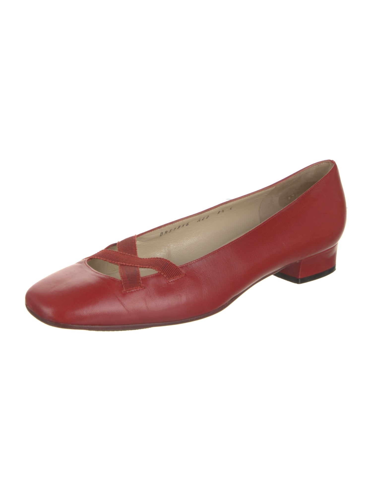 Salvatore Ferragamo Leather Bow Accents Flats