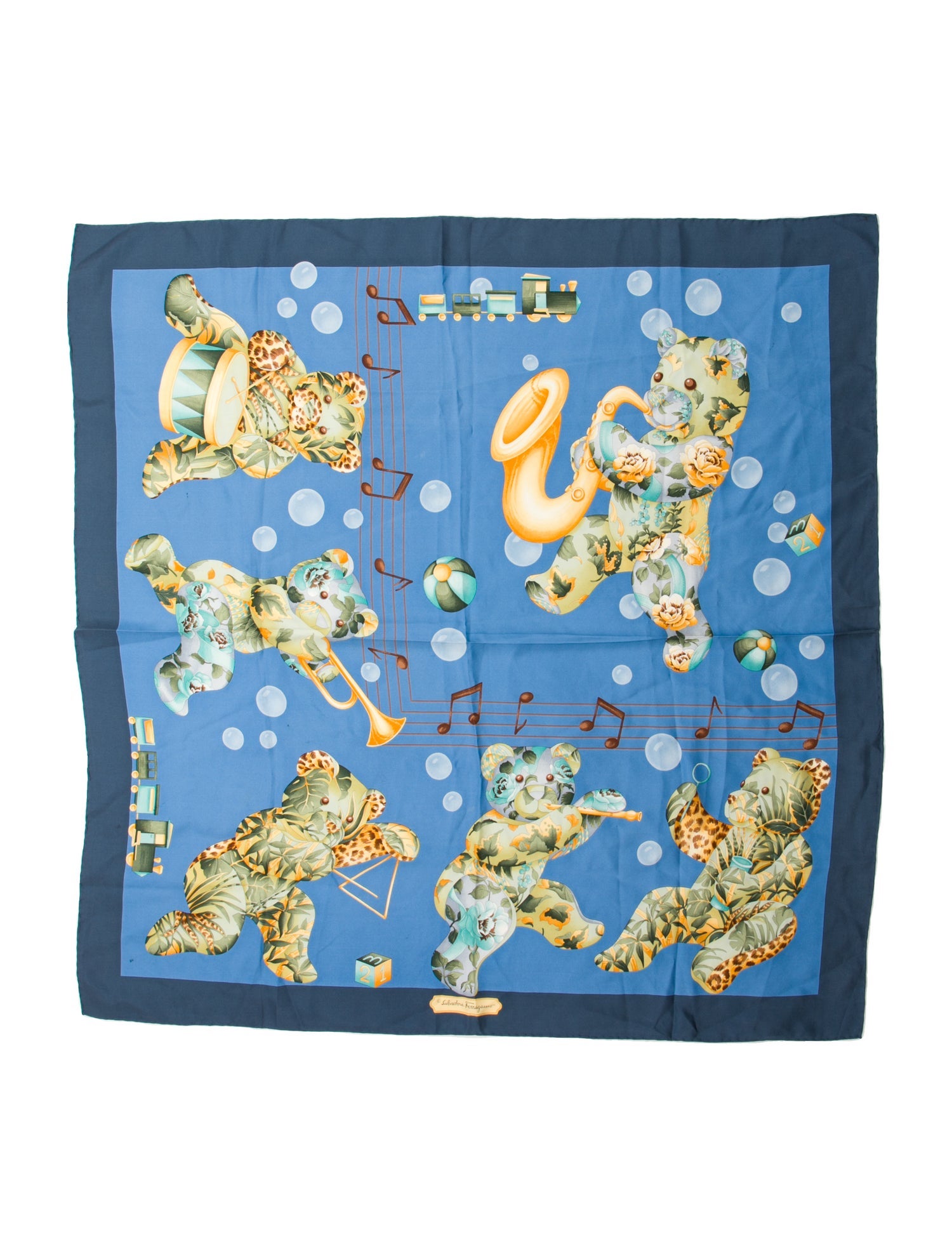 Salvatore Ferragamo Silk Printed Scarf