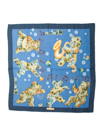Salvatore Ferragamo Silk Printed Scarf