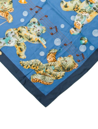 Salvatore Ferragamo Silk Printed Scarf