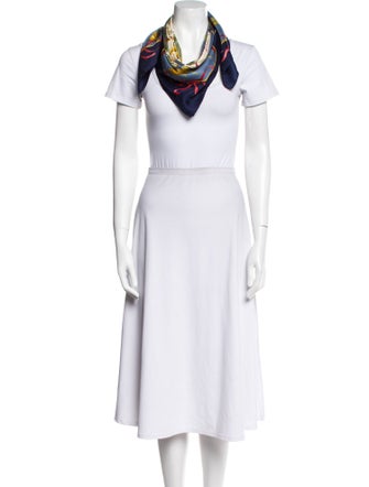 Salvatore Ferragamo Silk Printed Scarf