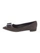 Salvatore Ferragamo Vara Bow Accent Suede Flats