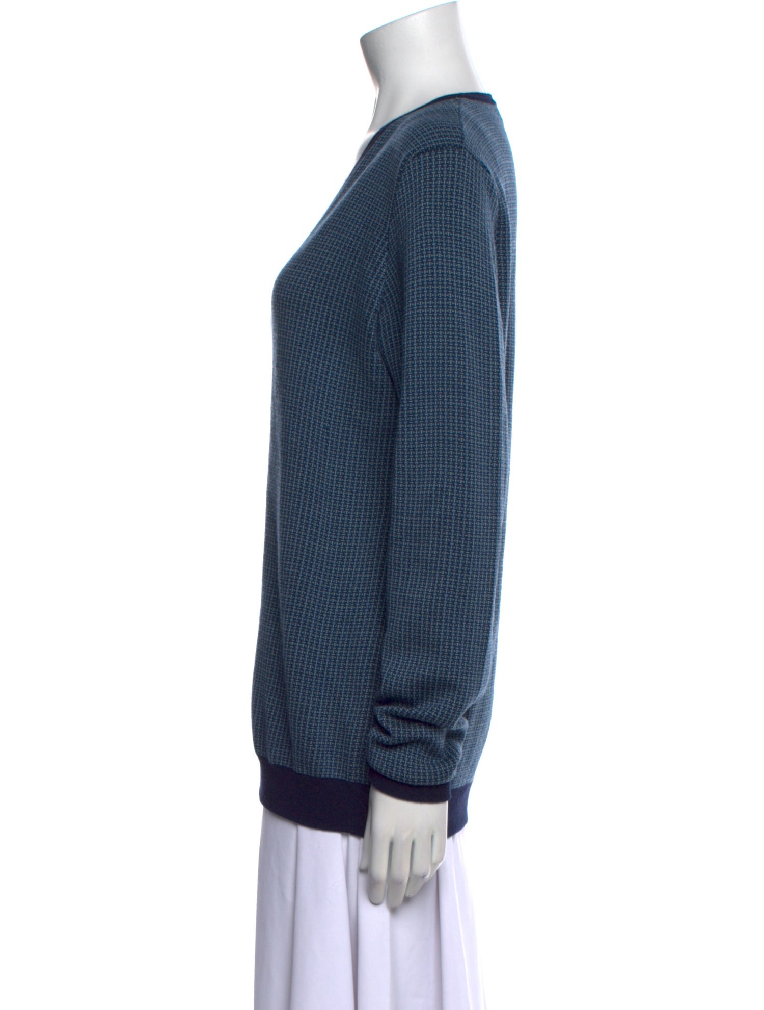 Salvatore Ferragamo Wool Printed Sweatshirt