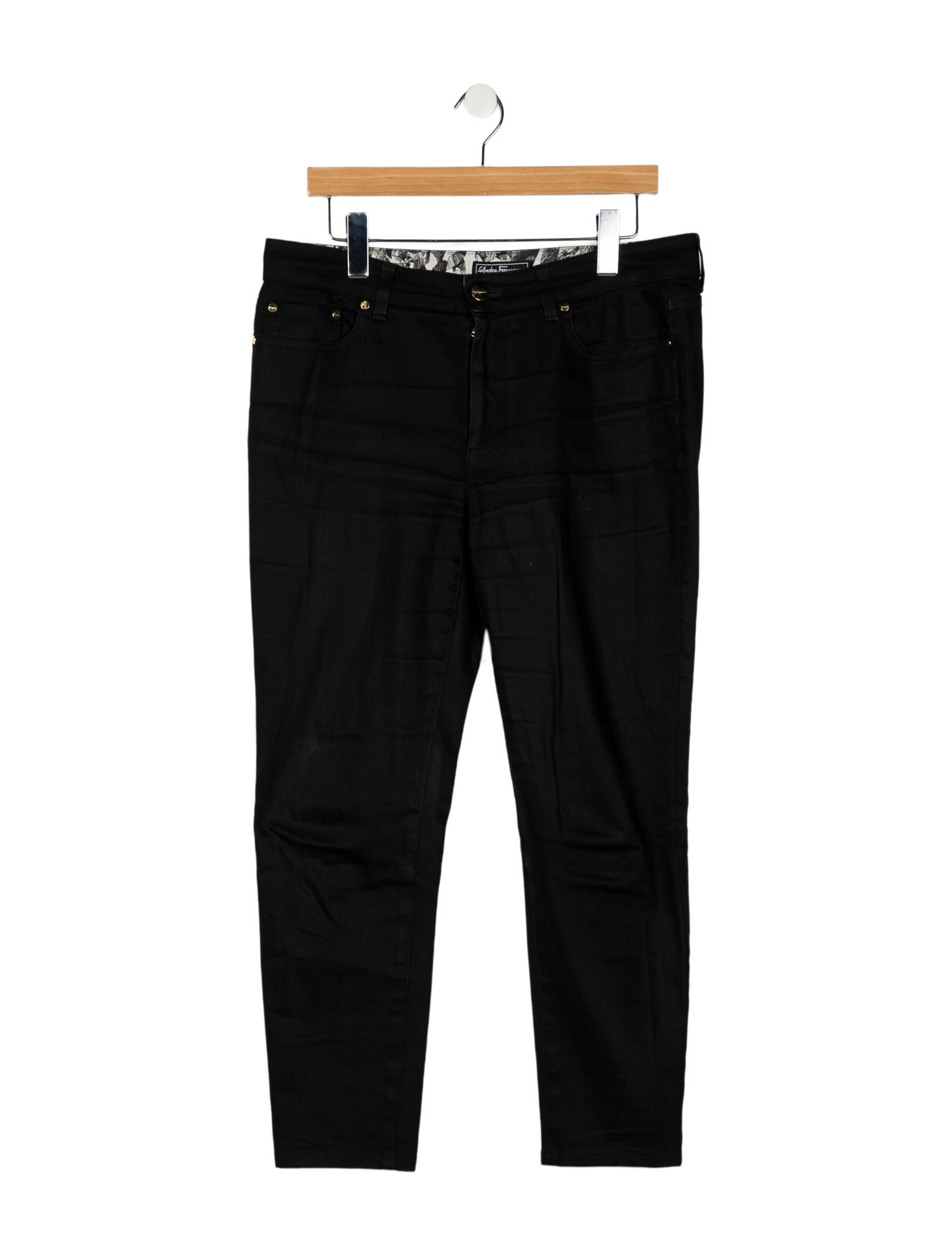 Salvatore Ferragamo Mid-Rise Straight Leg Jeans