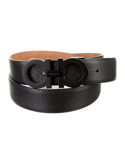 Salvatore Ferragamo Gancini Logo Wide Waist Belt