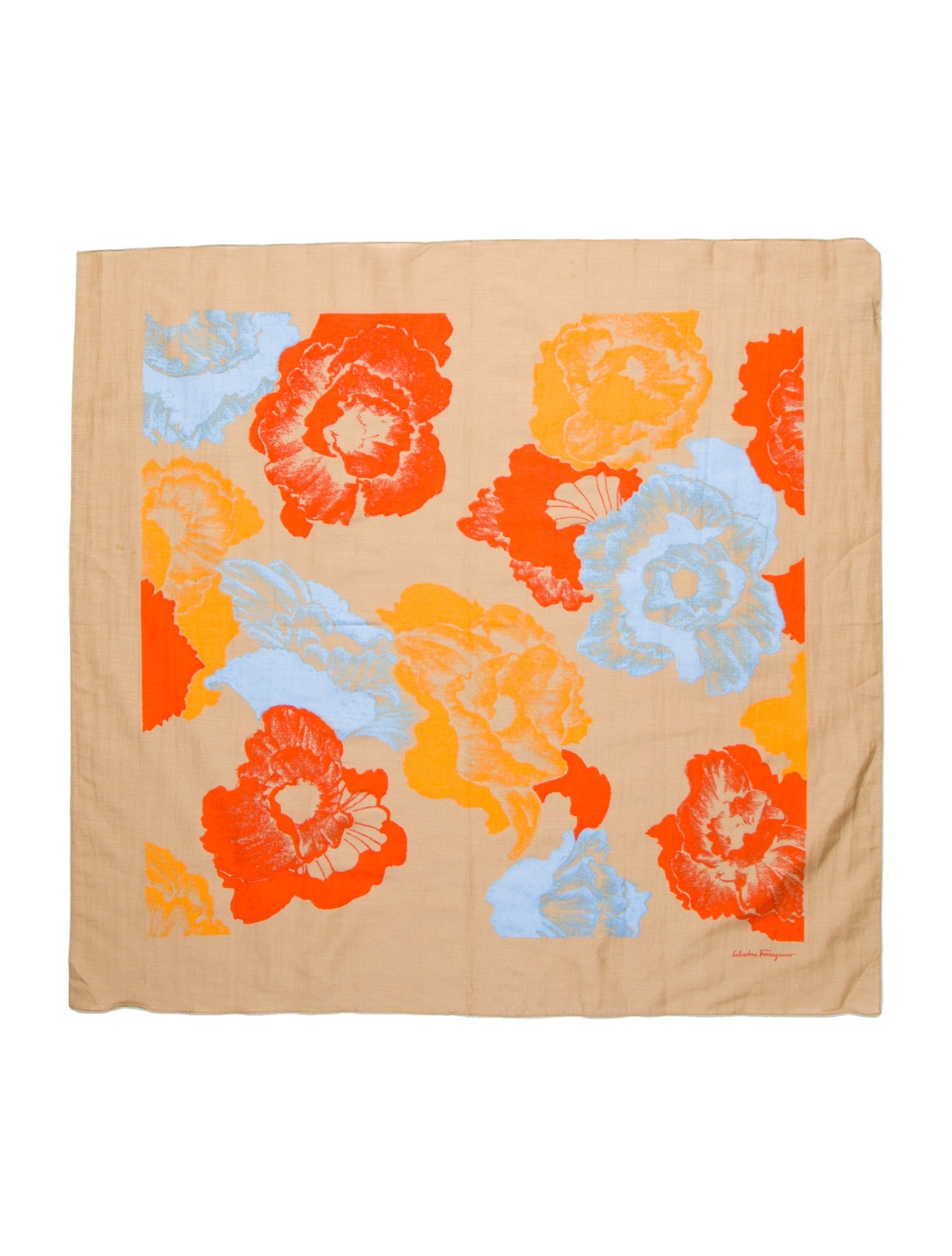 Salvatore Ferragamo Silk Printed Scarf