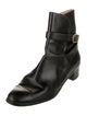 Salvatore Ferragamo Leather Moto Boots