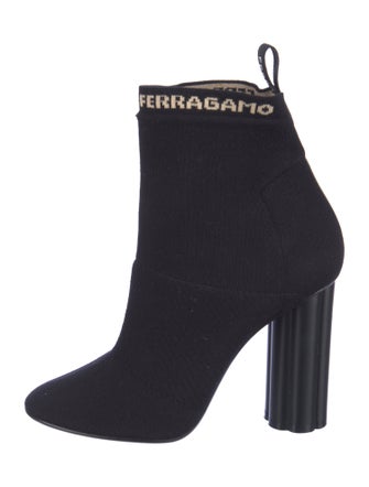 Salvatore Ferragamo Signature Logo Sock Boots