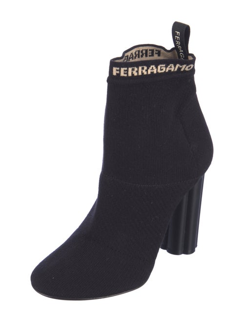Salvatore Ferragamo Signature Logo Sock Boots