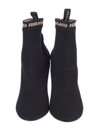Salvatore Ferragamo Signature Logo Sock Boots