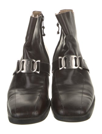 Salvatore Ferragamo Leather Chelsea Boots