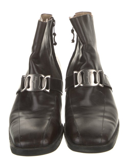 Salvatore Ferragamo Leather Chelsea Boots
