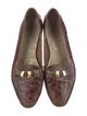 Salvatore Ferragamo Embossed Leather Loafers