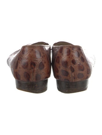 Salvatore Ferragamo Embossed Leather Loafers