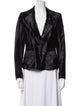 Salvatore Ferragamo Leather Evening Jacket