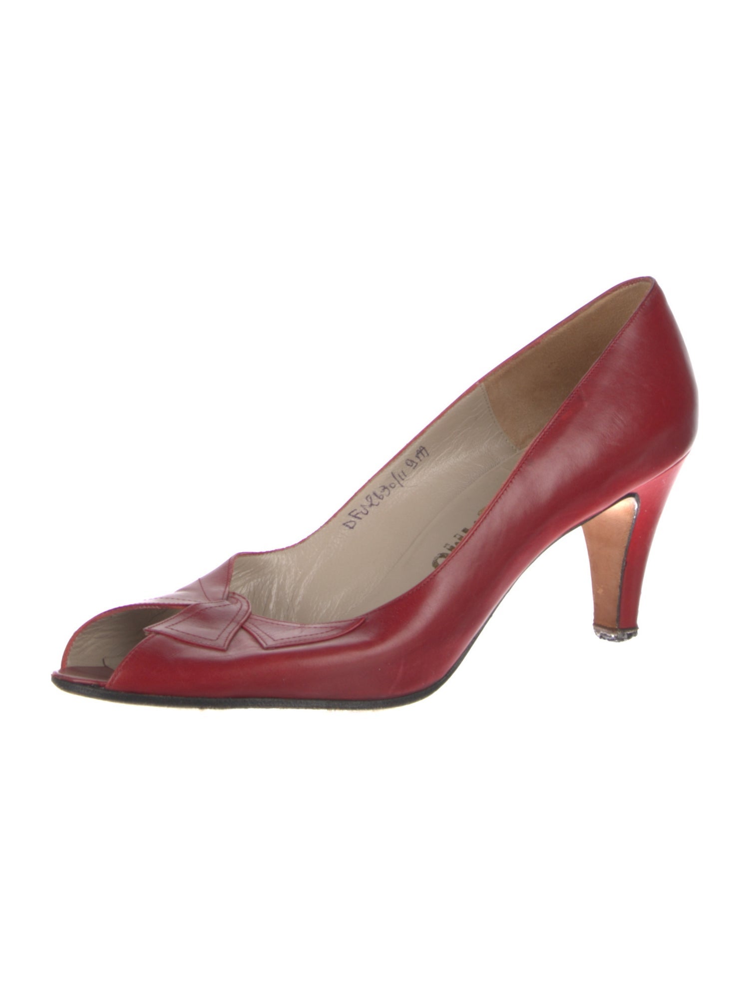 Salvatore Ferragamo Leather Leather Trim Embellishment Pumps