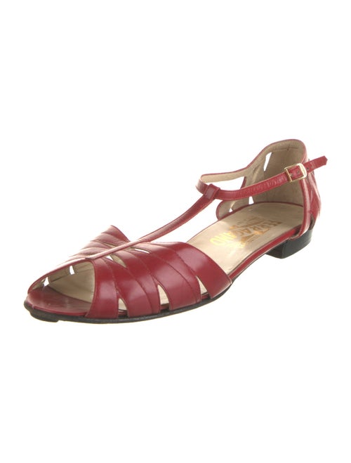 Salvatore Ferragamo Leather D'Orsay Flats