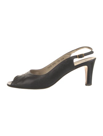 Salvatore Ferragamo Leather Slingback Pumps