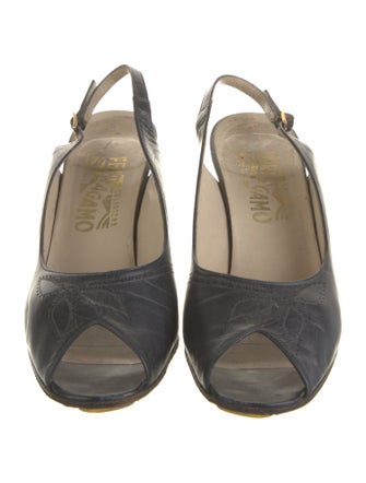Salvatore Ferragamo Leather Slingback Pumps