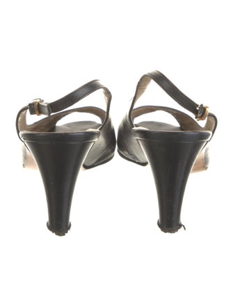 Salvatore Ferragamo Leather Slingback Pumps