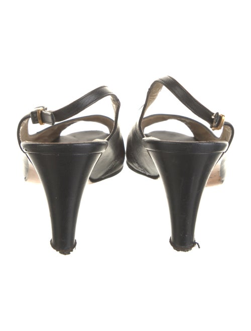 Salvatore Ferragamo Leather Slingback Pumps