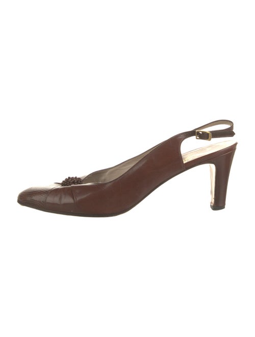 Salvatore Ferragamo Leather Slingback Pumps