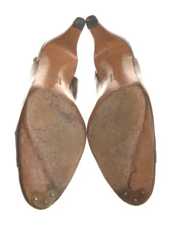 Salvatore Ferragamo Leather Slingback Pumps