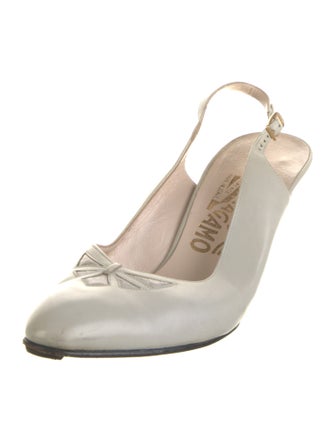 Salvatore Ferragamo Leather Slingback Pumps