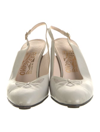 Salvatore Ferragamo Leather Slingback Pumps
