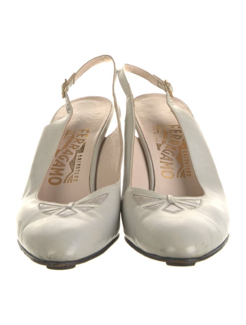 Salvatore Ferragamo Leather Slingback Pumps