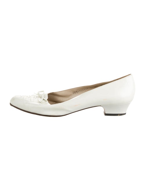Salvatore Ferragamo Vara Bow Accent Patent Leather Mules