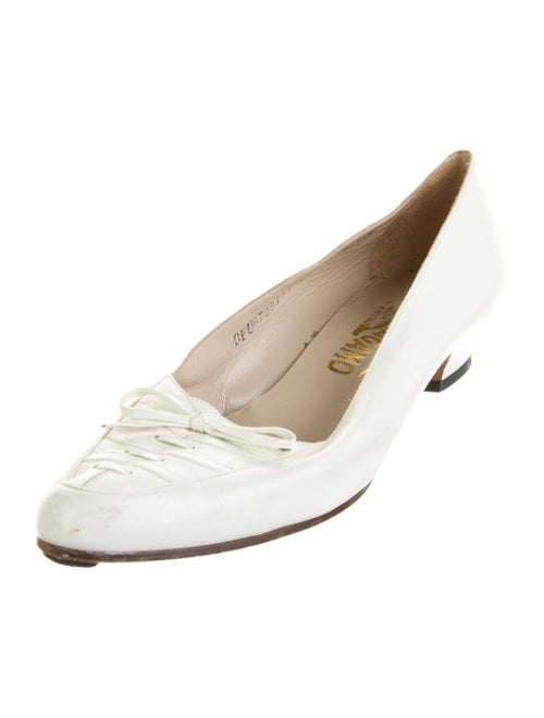 Salvatore Ferragamo Vara Bow Accent Patent Leather Mules