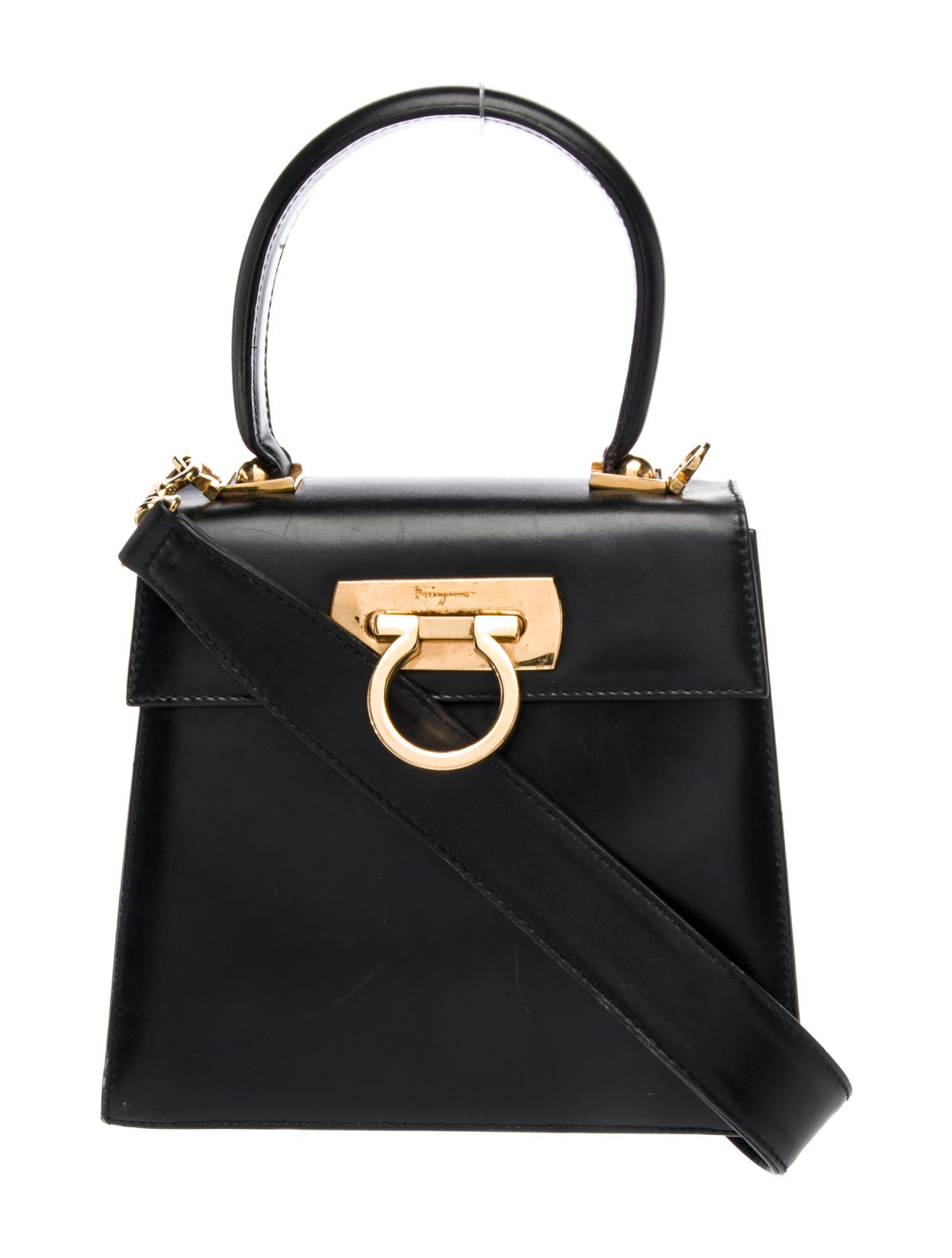 Salvatore Ferragamo Leather Top Handle Bag